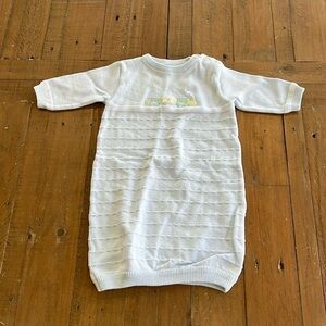 Florence Eiseman blue knit train gown 3 months classic traditional